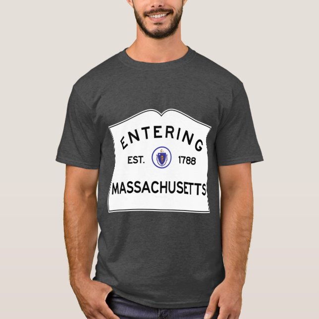 T-shirt Entrée Massachusetts Commonwealth du Massachusetts (Devant)