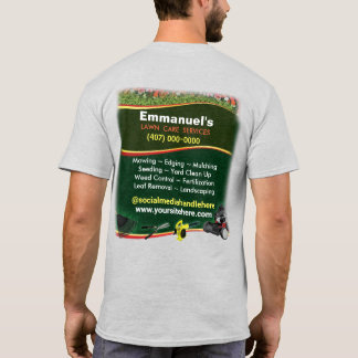 T-shirt Entrepôt de pelouse Aménagement de l'herbe Coupe T