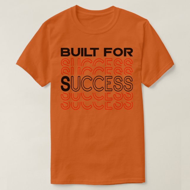 T-shirt Entrepreneur bâti pour réussir (Design devant)