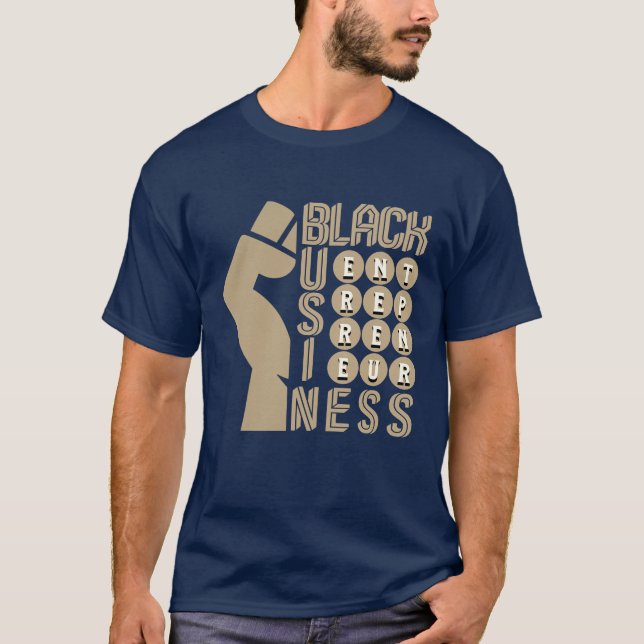T-shirt Entrepreneur D'ENTREPRISE NOIR (Devant)