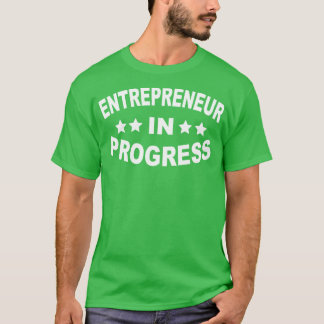 T-shirt entrepreneur en cours
