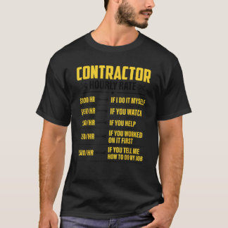 T-shirt Entrepreneur Taux horaire Funny Co-Worker