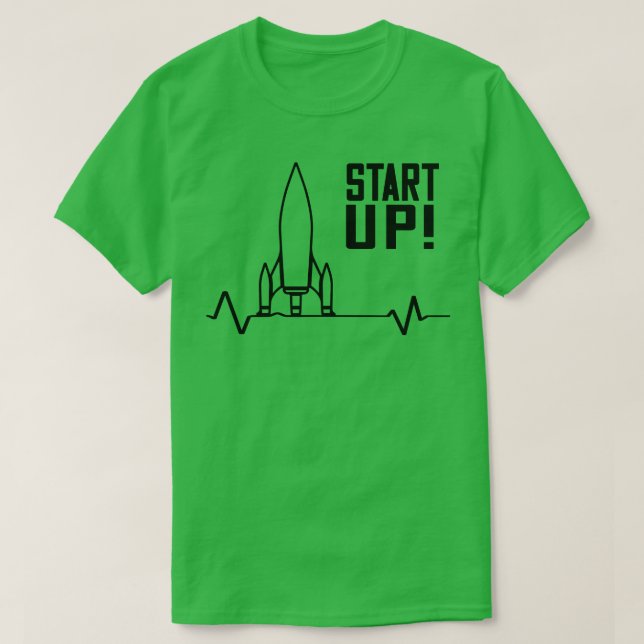 T-shirt Entrepreneuriat de Startup Rocket (Design devant)