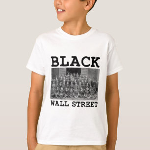 T-shirt Entreprise Afro-Américaine Histoire Noire Mur Noir