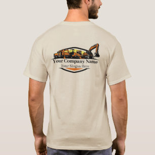 T-shirt Entreprise de Construction de Matériel Lourd Profe