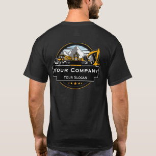 T-shirt Entreprise de Construction de Matériel Lourd Profe