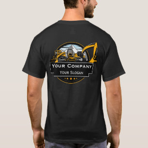 T-shirt Entreprise de Construction de Matériel Lourd Profe