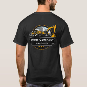 T-shirt Entreprise de Construction de Matériel Lourd Profe