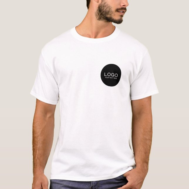 T-shirt Entreprise de logo et de texte simple (Devant)