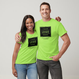 T-shirt Entreprise de logo vert citron Promo