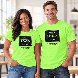 T-shirt Entreprise de logo vert citron Promo
