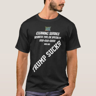 T-shirt Entreprise de service de nettoyage Trump Staff Log