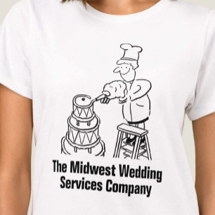 T-shirt entreprise de services de mariage amusants