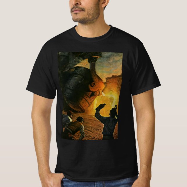 T-shirt Entreprise vintage, industrie de la fabrication de (Devant)