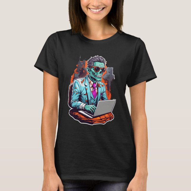 T-shirt Entreprise Zombie | Halloween (Devant)