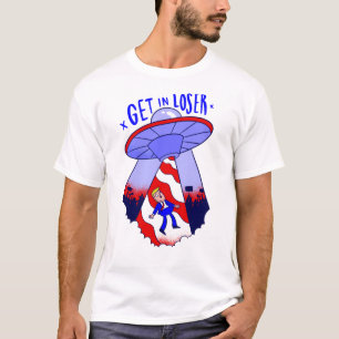 T-shirt entrer dans le perdant trump alien ufo