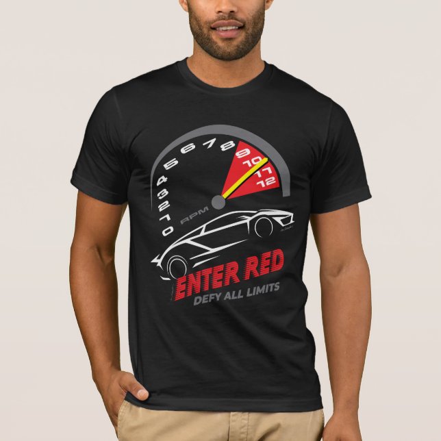 T-shirt « Entrer dans le rouge » (Style 2)  (Devant)