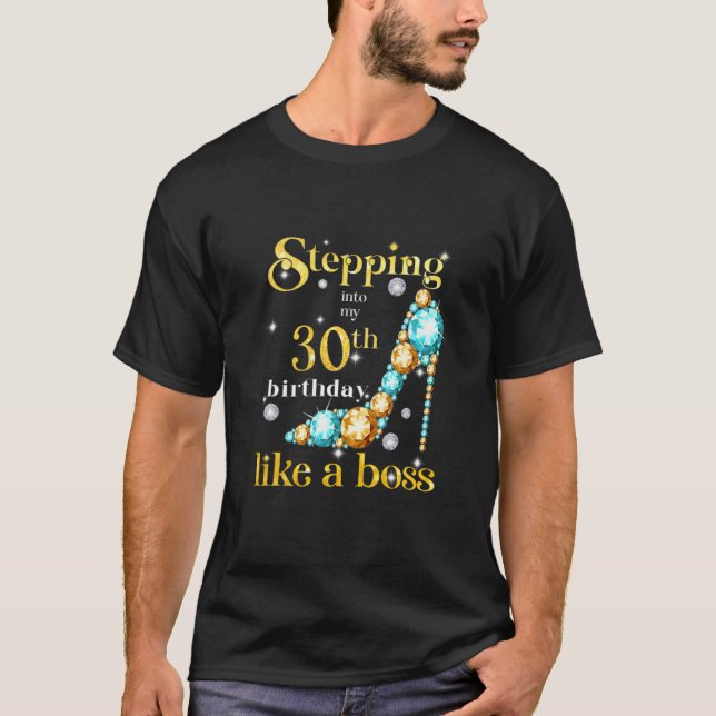 T-shirt Entrer Dans Mes 30 Ans Comme Un Patron (Devant)