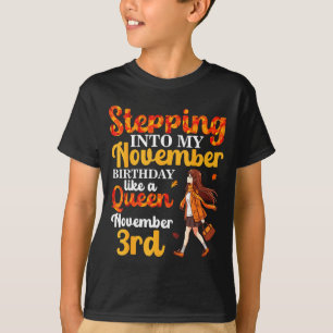 T-shirt Entrer Dans Mon Anniversaire De Novembre Comme Une