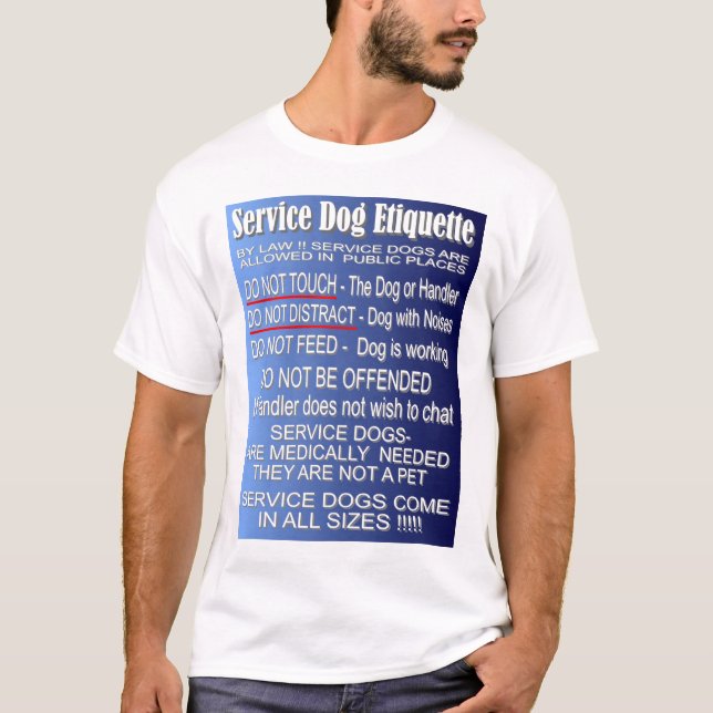 T-shirt Entretenez l'étiquette de chien (Devant)