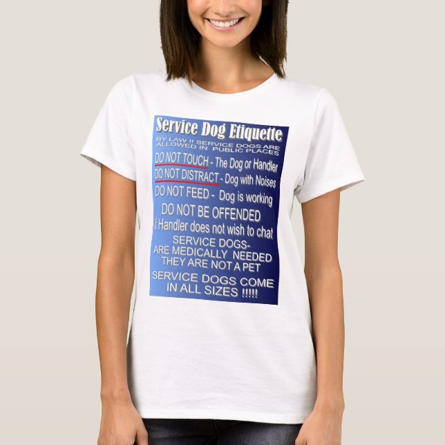 T-shirt Entretenez l'étiquette de chien - conception avant (Devant)