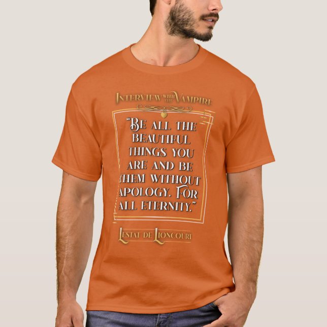 T-shirt Entretien avec le Vampire Lestat Citation Transpar (Devant)