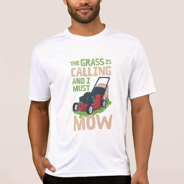 T-shirt Entretien de pelouse (Devant)