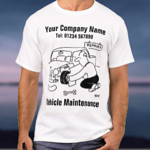 T-shirt Entretien de véhicule de garage Mécanicien