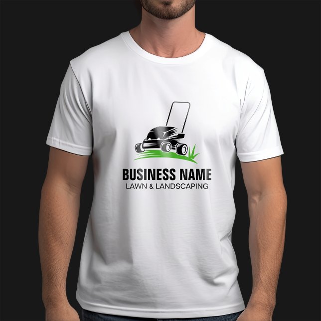 T-shirt Entretien professionnel de la pelouse verte Noire  (Créateur téléchargé)