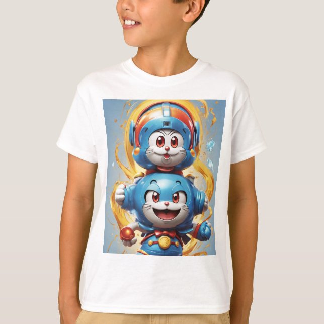 T-shirt Entrez dans le monde de Doraemon, où les bien-aimé (Devant)