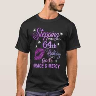 T-shirt Entrez dans mon 64e anniversaire avec la grâce de