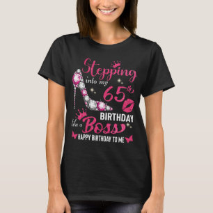 T-shirt Entrez dans mon 65e anniversaire comme un patron