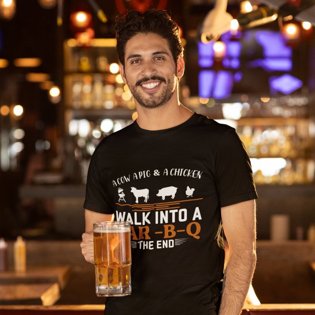 T-shirt Entrez dans un Bar-B-Q drôle (Créateur téléchargé)