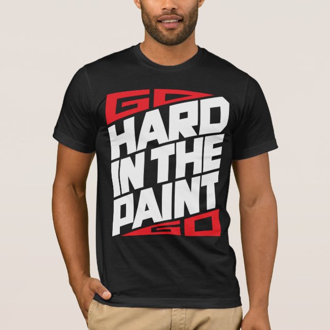 T-shirt Entrez dur dans la peinture (Devant)