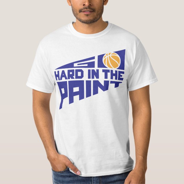T-shirt Entrez dur dans la peinture (Devant)