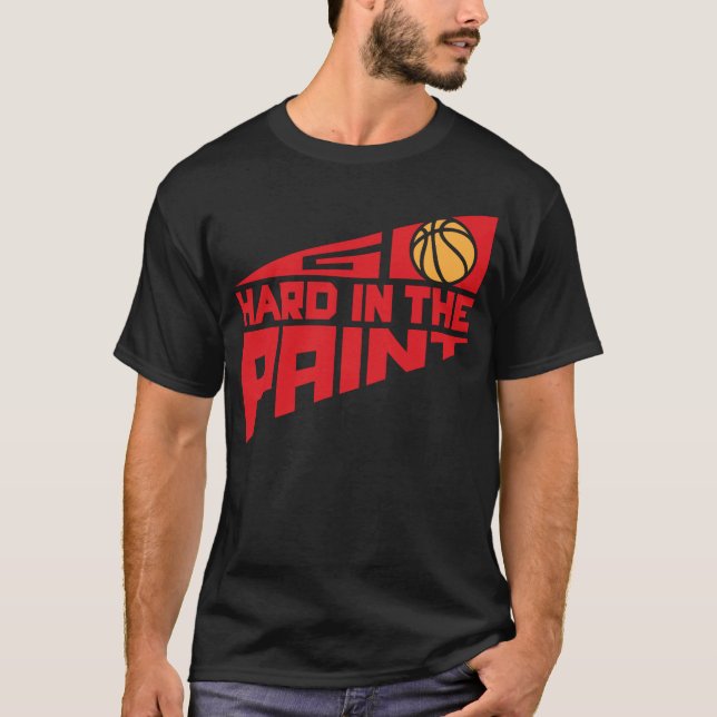 T-shirt Entrez dur dans la peinture (Devant)