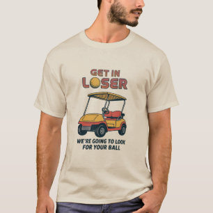 T-shirt Entrez loser Vintage Drôle Golf Cart Golfing Papa 