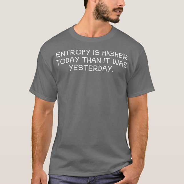 T-shirt Entropy Thermodynamique Physique Enseignant Scienc (Devant)