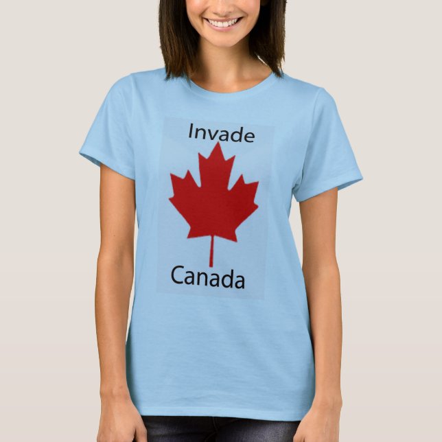 T-shirt Envahissement de bleus layette du Canada (Devant)