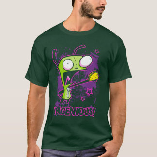 T-shirt Envahisseur Zim Ingeniousaco Gir Y2K Dessin Animé 