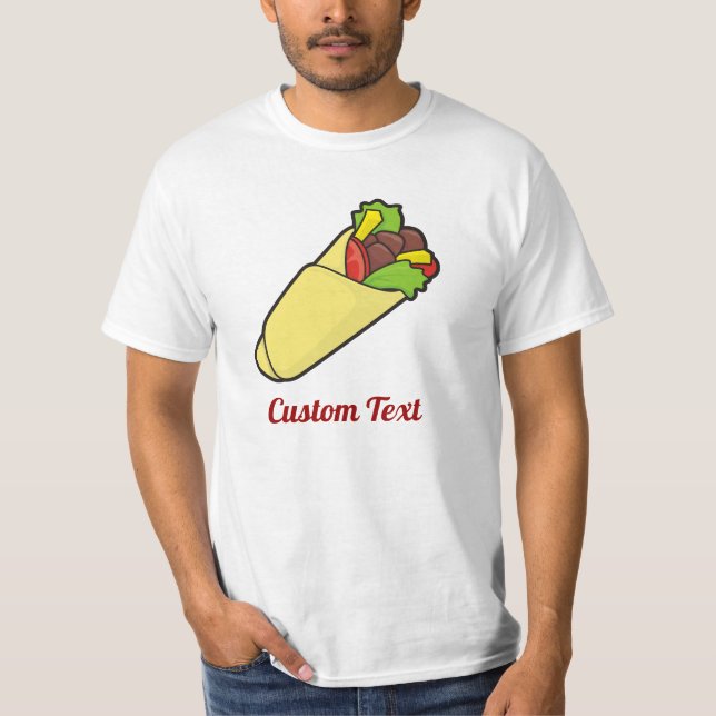 T-shirt enveloppé sandwich Tortilla (Devant)