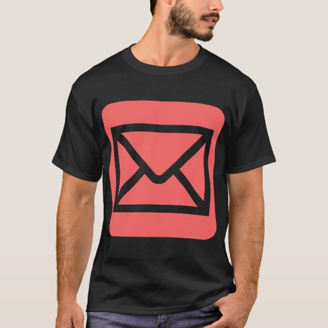 T-shirt Enveloppe Sign - Rose Tropical (Devant)