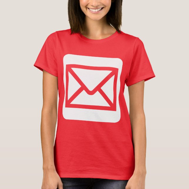 T-shirt Enveloppe Signée - Blanche (Devant)