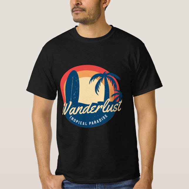 T-shirt Envie d'ailleurs Paradis Tropical (Devant)