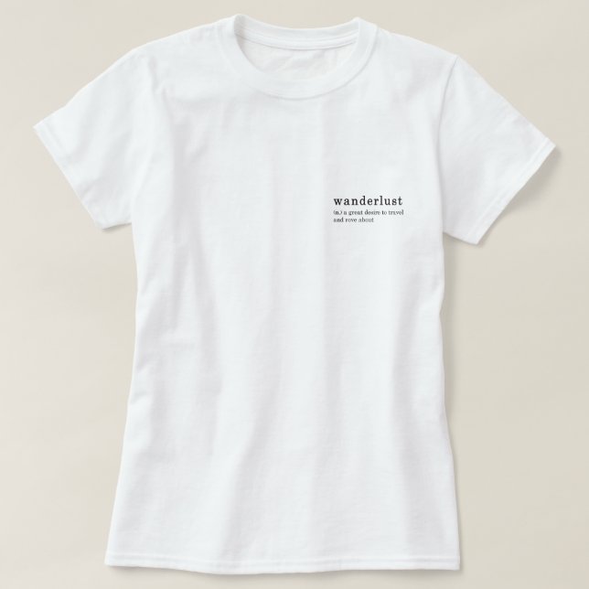 T-shirt Envie de voyager (Design devant)