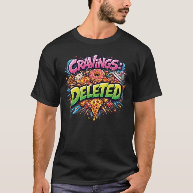T-shirt Envies Supprimées – Graphisme Gras en Bande Dessin (Devant)
