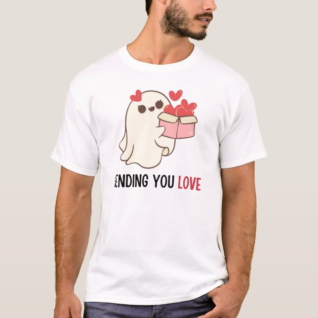 T-shirt Envoi d'amour | HEUREUSE SAINTE-VALENTIN (Devant)