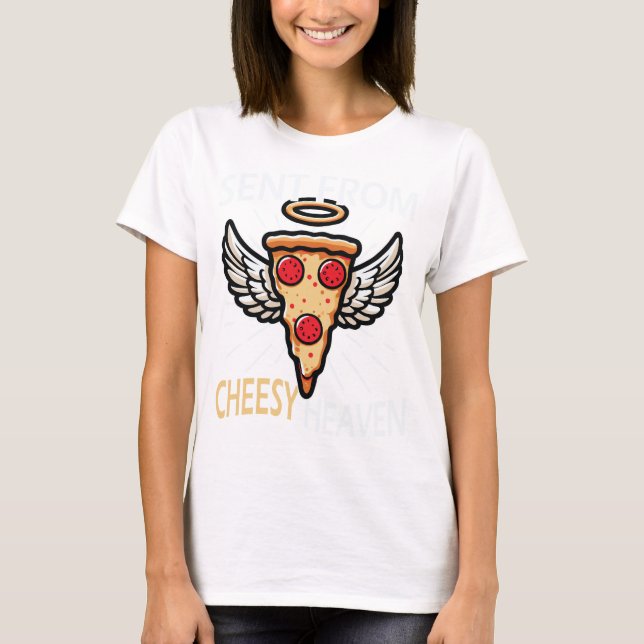T-shirt Envoyé par Cheesy Heaven Funny Pizza Lover (Devant)