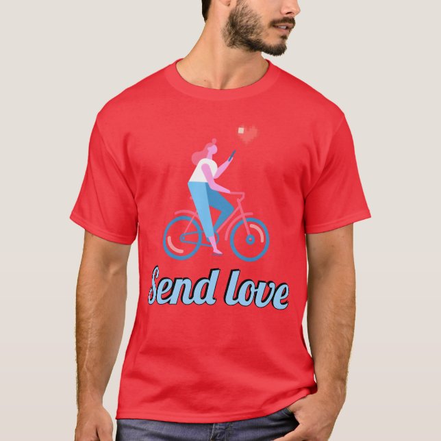 T-shirt Envoyer amour fille (Devant)