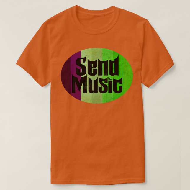 T-shirt Envoyer l'amour de la musique (Design devant)